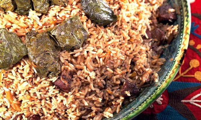 Плов с долмой