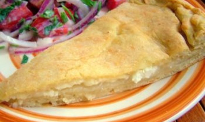Пирог с рассольными сырами Ленивый хачапури