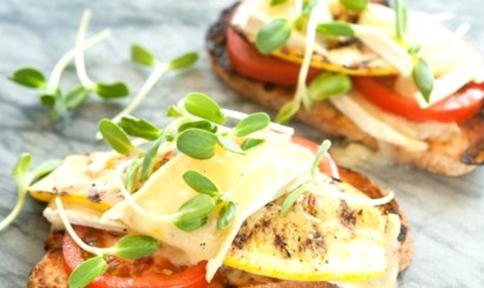 Бутерброды с кабачками