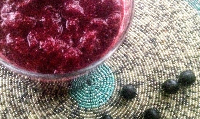 Осенний фруктово-ягодный смузи