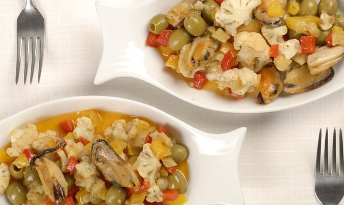 Рататуй с мидиями