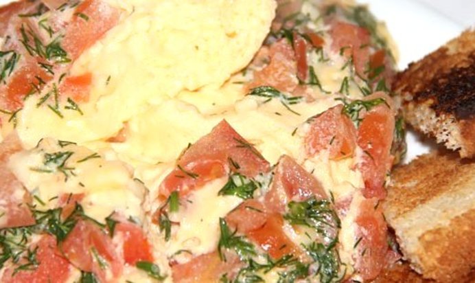 Омлет на пару в микроволновке