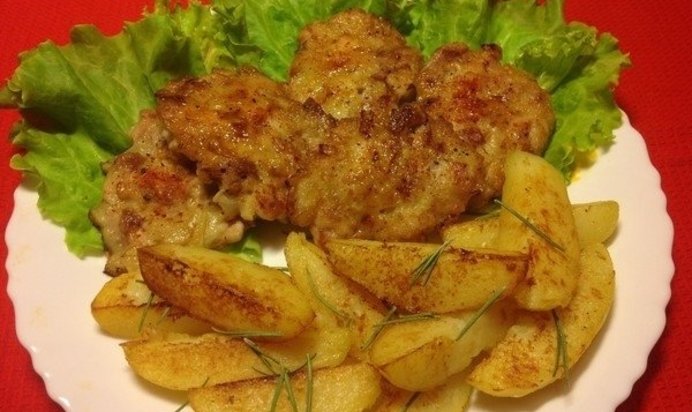 Оладьи из свинины