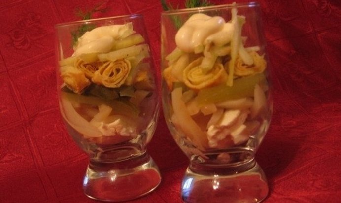 Коктейль-салат «Полосатик»