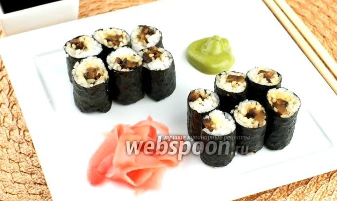 Роллы с шиитаке