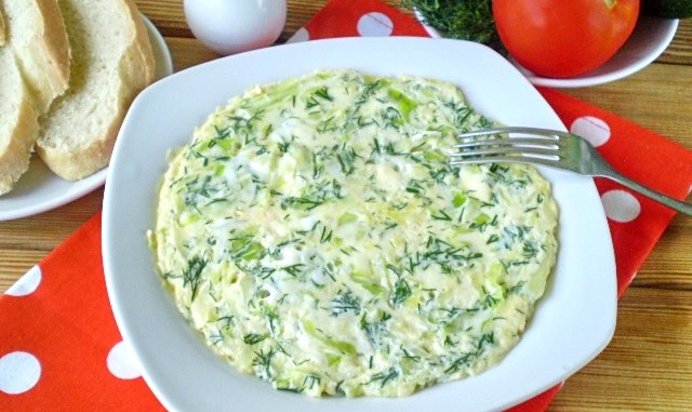 Капустный омлет