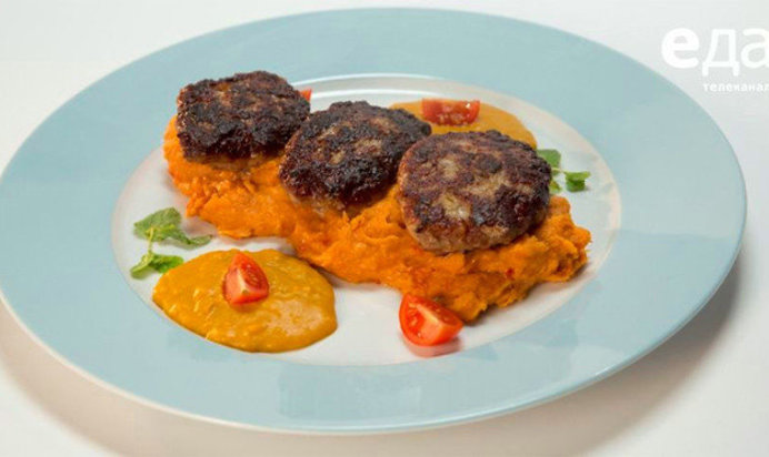 Утиные котлеты с красным пюре от телеканала «Еда»