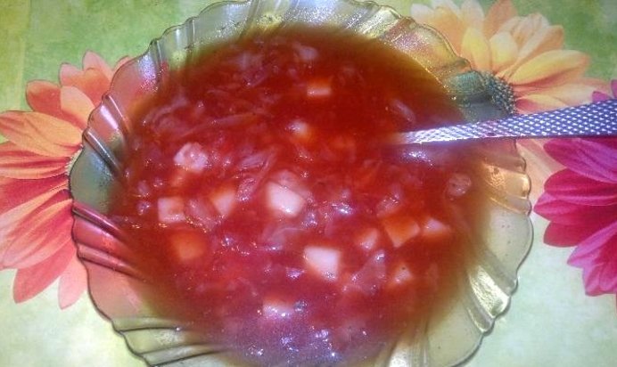 Борщ по-домашнему