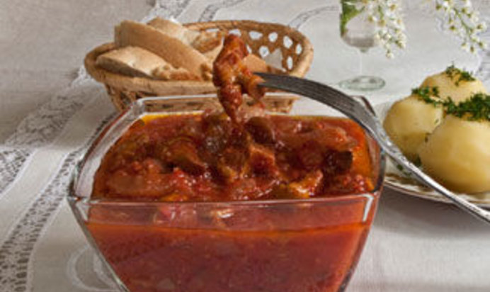 Лечо из лисичек