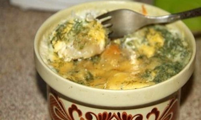 Пельмени в горшочке