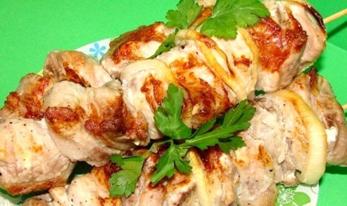 Шашлык на кефире