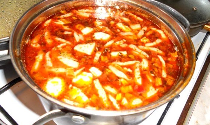 Харчо из копченой свинины