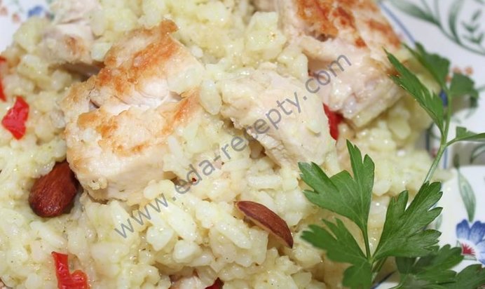 Китайский остро-сладкий плов из курятины