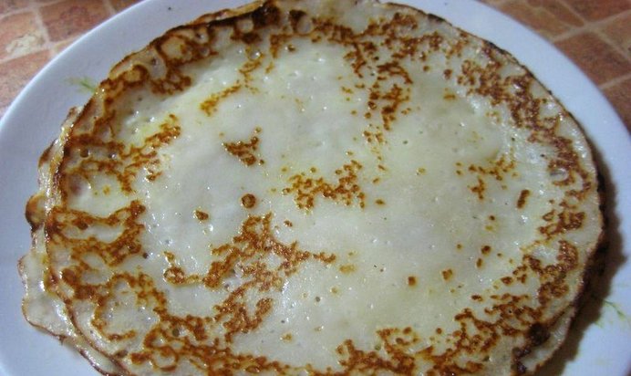 Блины на кефире заварные