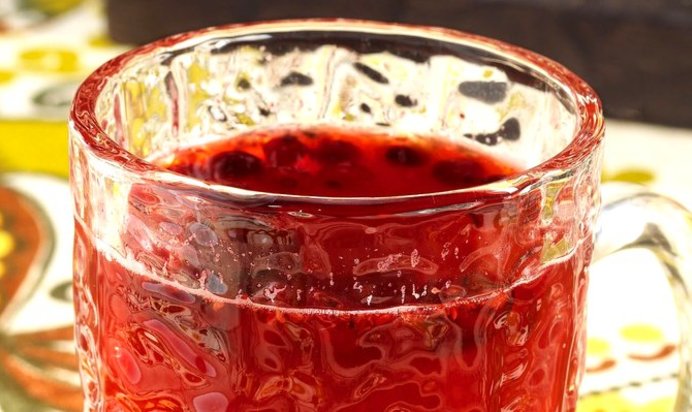 Клюквенно-малиновый чай