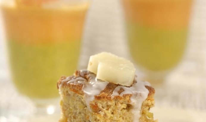 Морковный кекс с грецкими орехами