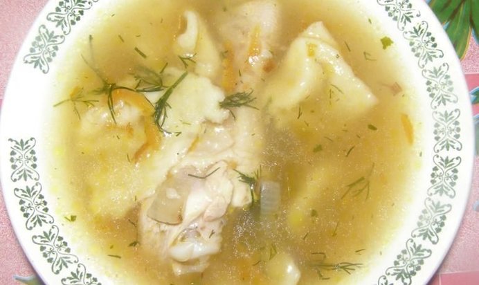 Салма в бульоне