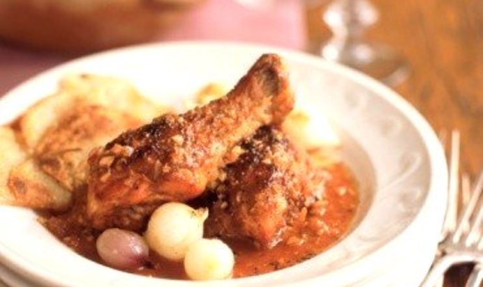 Чахохбили с белым вином