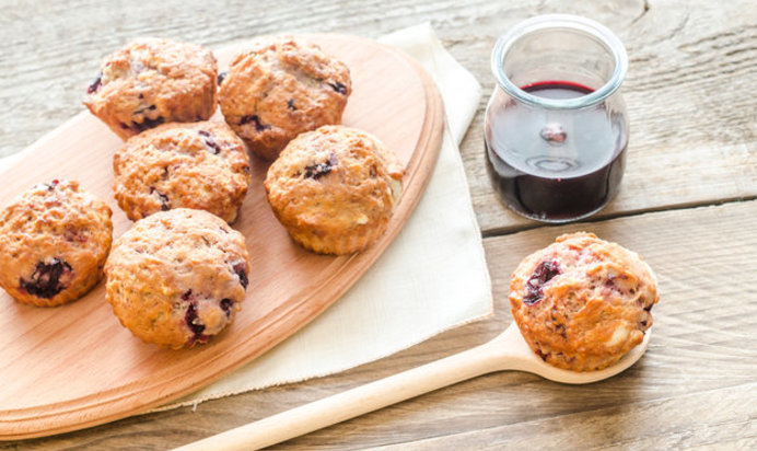 Маффины с вишней