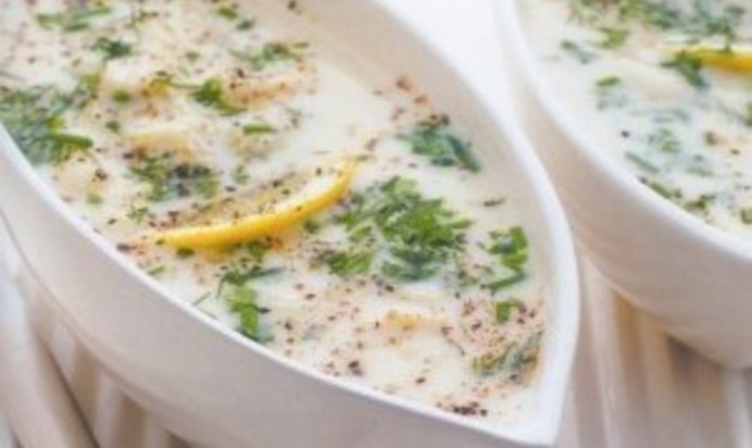 Бульон с лимоном и травами