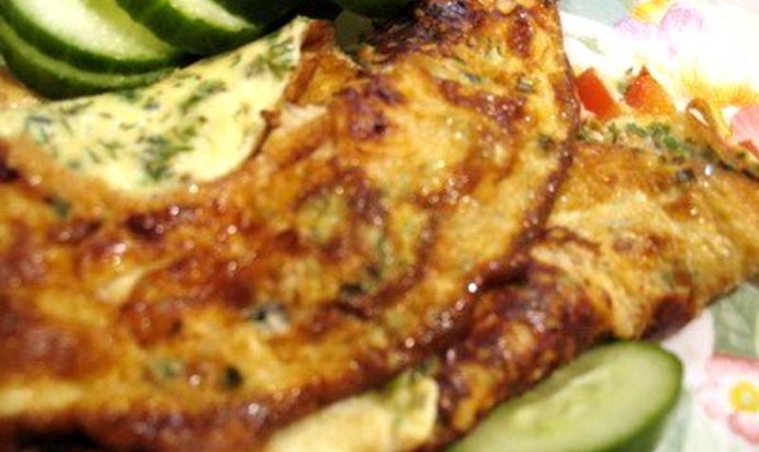 Омлет с соевым соусом и тимьяном