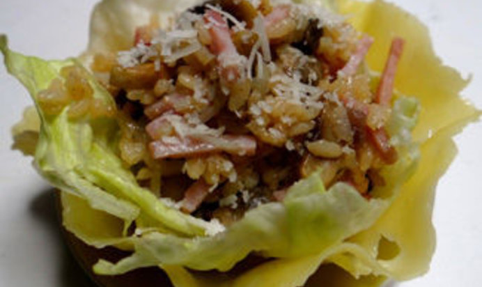 Ризотто Венеция в сырной тарелке