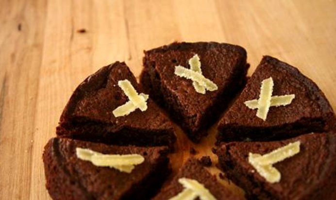 Шоколадные пирожные с имбирем