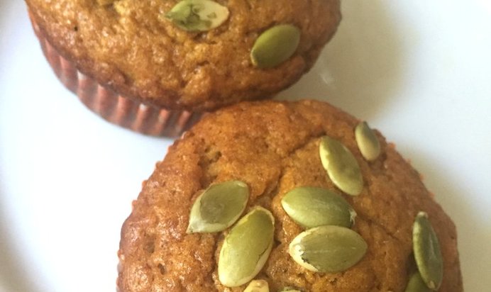 Тыквенные маффины с семечками