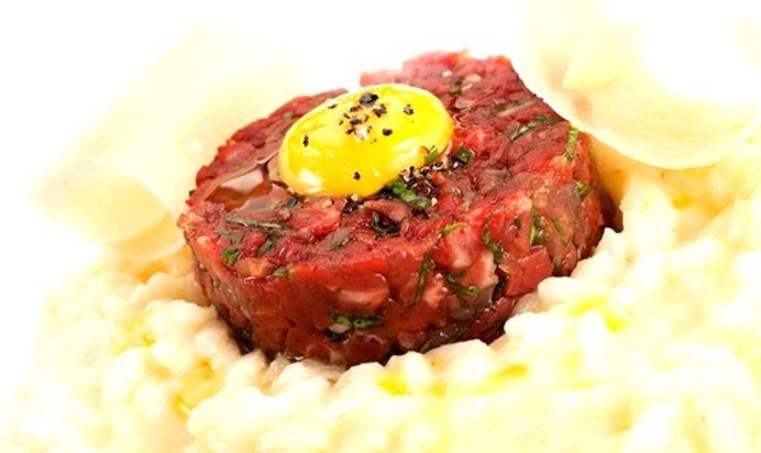 Ризотто с тар-таром