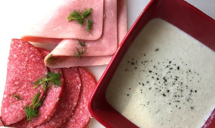 Суп грибной на курином бульоне