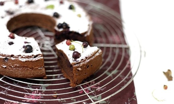 Кекс со смородиной