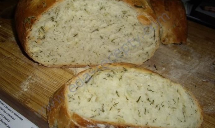 Хлеб с укропом