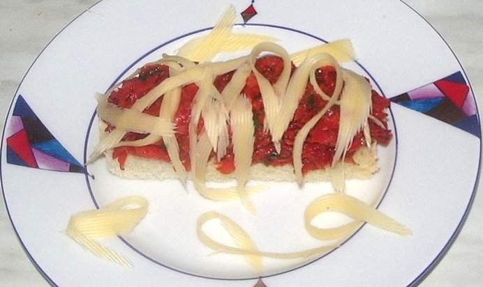 Брускетта с овощами