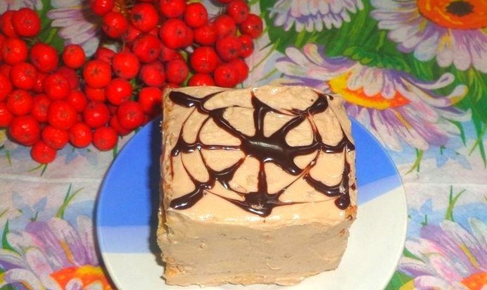 Пирожные с шоколадно-масляным кремом