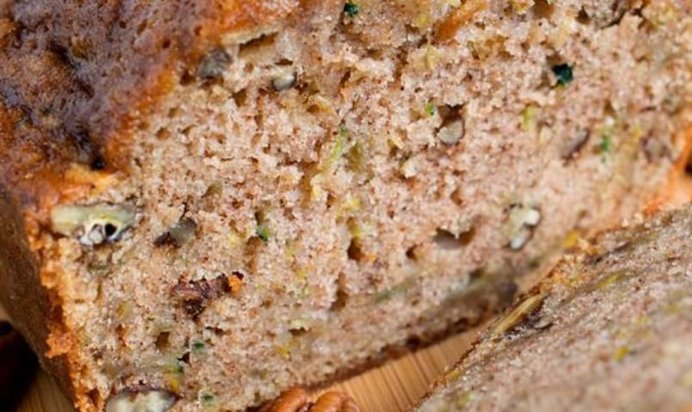 Цуккини-кекс с лимонной глазурью