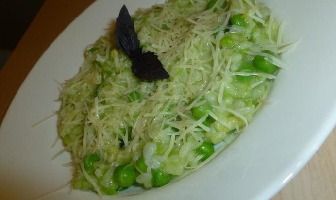 Зеленое ризотто