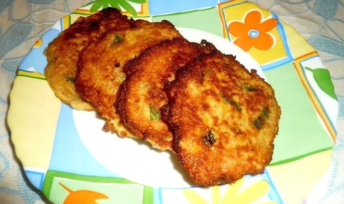 Тыквенные оладьи с овсяными отрубями