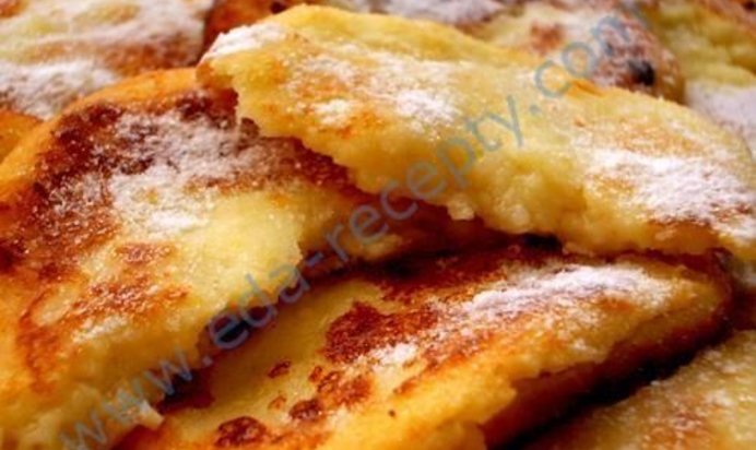 Сырники с бананом из творога