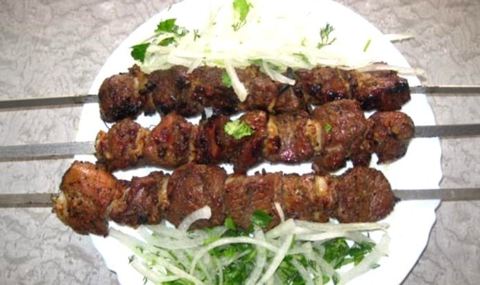Шашлык из баранины с лимоном