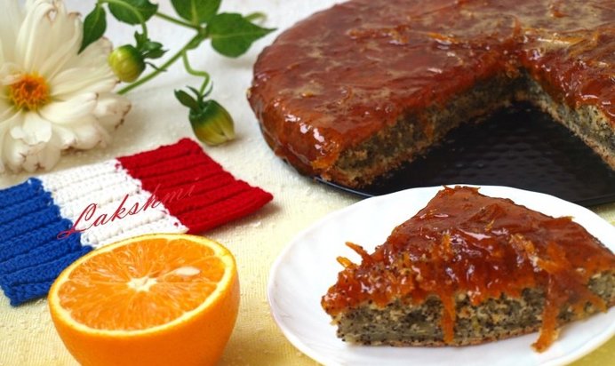 Маково-апельсиновый кекс