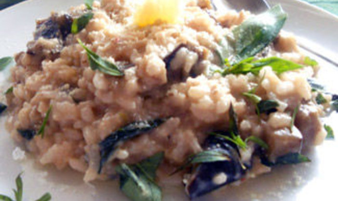 Ризотто c баклажанами