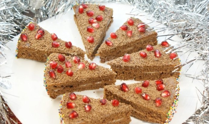 Шоколадные пирожные «Лакомка»