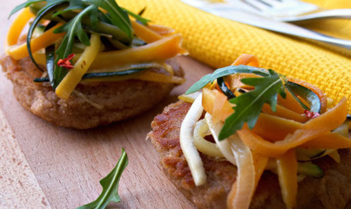 Оладьи с овощами