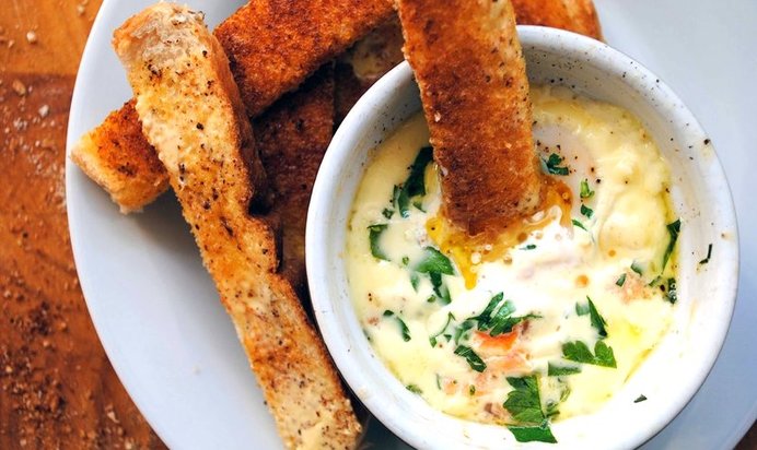 Омлет с семгой в духовке