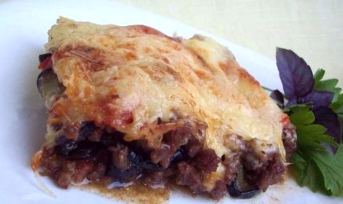 Запеканка из баклажанов с фаршем