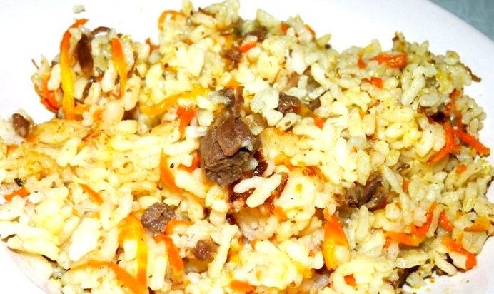 Плов с тушенкой в мультиварке