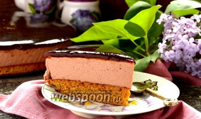 Шоколадный сырник с кофейным желе