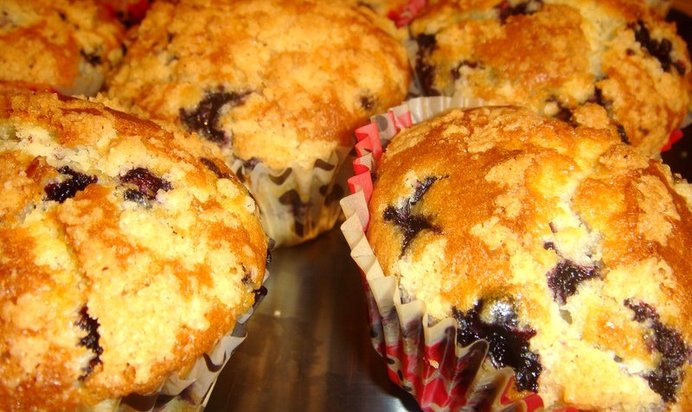 Черничные маффины