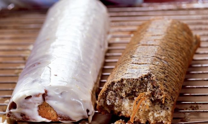 Апельсиновый кекс с маком