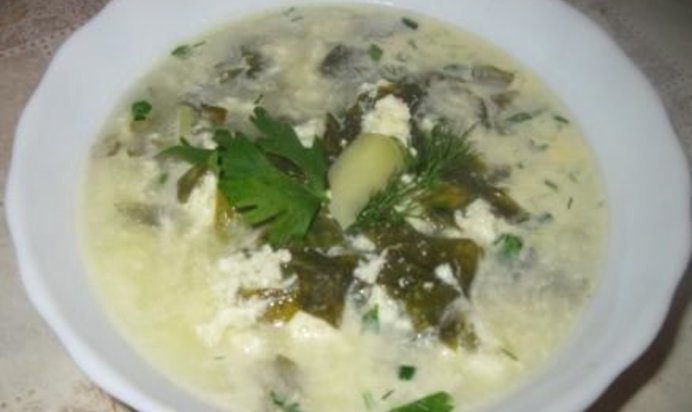 Борщ щавелевый холодный